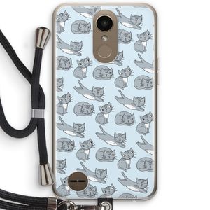 Poezen: LG K10 (2017) Transparant Hoesje met koord