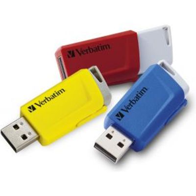 Verbatim Store n Click 16GB USB Stick - 3 Stuks Verbatim Store n Click 16GB USB Stick - 3 Stuks