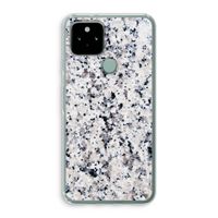 Gespikkelde marmer: Google Pixel 5 Transparant Hoesje