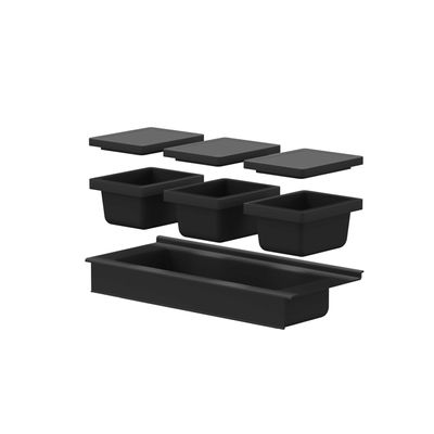 INK lade - indeling Model S - zwarte antislip mat - Antraciet 1910201