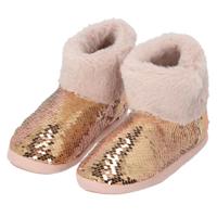 Apollo kindersloffen - pailletten - roze - pantoffels - met antislip - voor kinderen