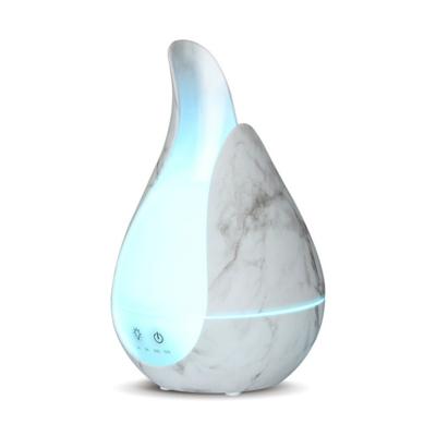 200ml echografie luchtbevochtiger aroma etherische olie diffuser 7 kleuren LED nachtlampje cool mist Maker plug type: EU plug (marmer base)