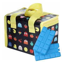 Puckator Kleine lunch koeltas met 2x koelelement - Pac-man print - 4,7 liter