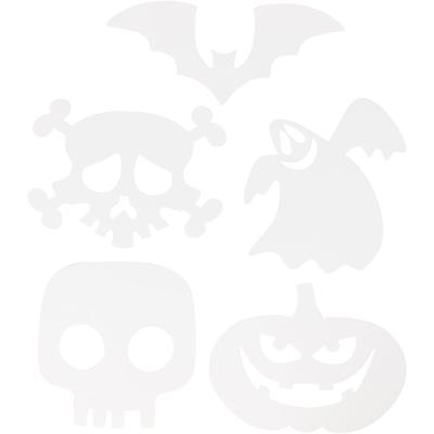 Creativ Company Halloween figuren, afm 25x17 cm, 230 gr, wit, 16 stuk/ 1 doos