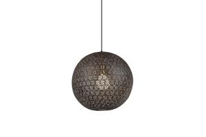 Haluta Industriële Hanglamp - Hanglamp Eetkamer - Ø 30 cm - E27 - Zwart Staal