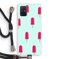Waterijsje: Samsung Galaxy A71 Transparant Hoesje met koord