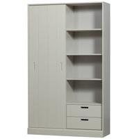 WOOOD Opbergkast 'Mila' Grenenhout, kleur Dust