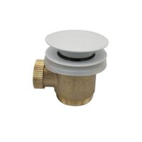 Wiesbaden losse complete badafvoer voor vrijstaande baden glans wit