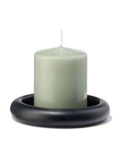 HEMA Kaarsenplateau Ø13cm Metaal Zwart (zwart)