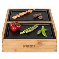 Princess 104040 dinner4 all pure gourmetstel zwart/bamboe