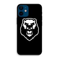 Angry Bear (black): iPhone 12 mini Biologisch afbreekbaar hoesje