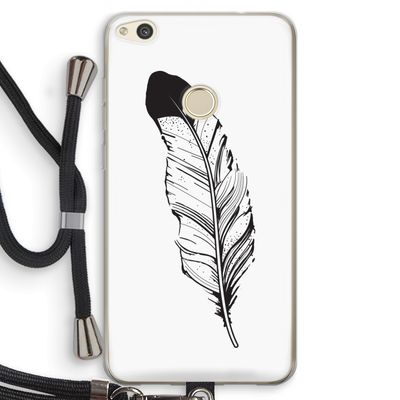 Pluim: Huawei Ascend P8 Lite (2017) Transparant Hoesje met koord