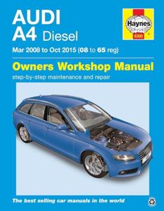 Haynes Werkplaatshandboek Audi A4 diesel(maart 2008-Okt 2015) 6300