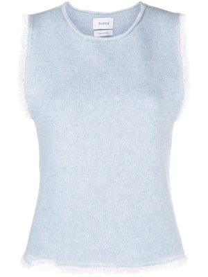 Barrie haut à franges - Bleu