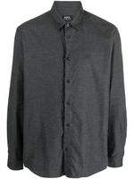 A.P.C. chemise en coton à manches longues - Gris