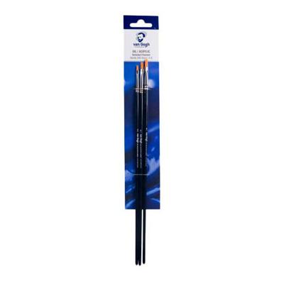 Bruynzeel Van gogh penseel voor olie- en acrylverf, 3 stuks s294 nr. 2-4-6