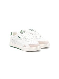 Palm Angels Kids baskets University en cuir à lacets - Blanc