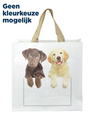 Hoppe shoppingbag kiekeboe hond / kat assorti
