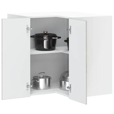 Keuken hoekkast "Porto" bewerkt hout grijs sonoma eiken