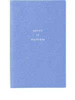 Smythson carnet Panama - Bleu