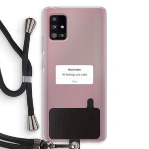 Reminder: Samsung Galaxy A51 5G Transparant Hoesje met koord