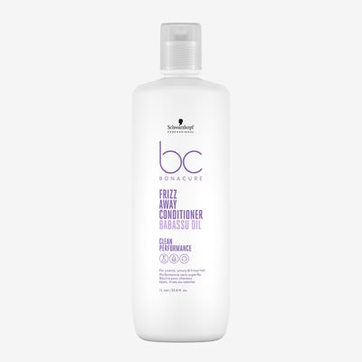 Schwarzkopf BonaCure Clean Performance Frizz Away Conditioner 1000ml | Voor Dik en Weerbarstig Haar