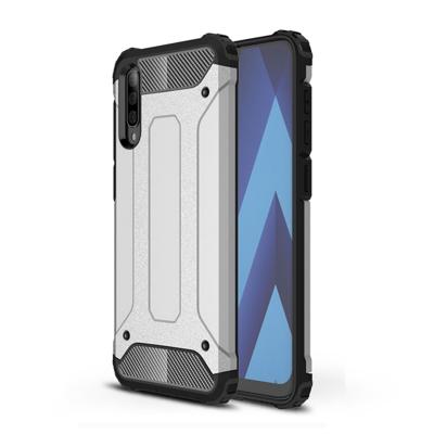 Magic Armor TPU + PC combinatie Case voor Galaxy A50 (zilver)