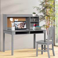 Kindertafelset met Prikbord Kinderbureau met Stoel Studentenbureau Grijs Kindertafelset met Prikbord Kinderbureau met Stoel Studentenbureau Grijs