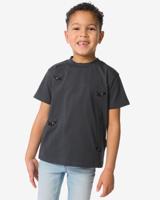 HEMA Takkie kinder T-shirt donkergrijs (donkergrijs)