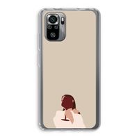 I drink wine: Xiaomi Redmi Note 10S Transparant Hoesje