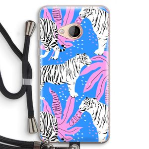Tijger: HTC U Play Transparant Hoesje met koord