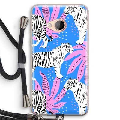 Tijger: HTC U Play Transparant Hoesje met koord