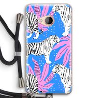 Tijger: HTC U Play Transparant Hoesje met koord