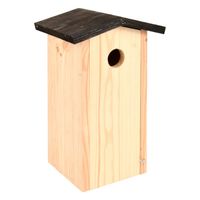 Vurenhouten vogelhuisjes/vogelhuizen 28.3 cm met kijkluik   -