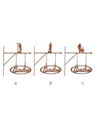Gardenbord roest assorti l35b2h33cm - Esschert design