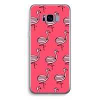 Flamingo: Samsung Galaxy S8 Plus Transparant Hoesje