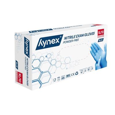 Handschoen hynex nitril xl 100st blauw Handschoen hynex nitril xl 100st blauw