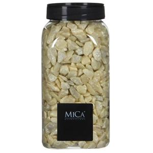Mica Decorations Decoratie/hobby steentjes - licht geel - 650 ml - 5-8 mm