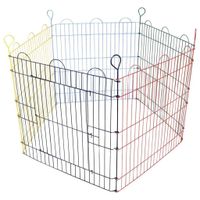 FLAMINGO 5-delige konijnenren pentagon 90x60 cm meerkleurig