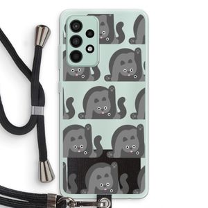 Cats: Samsung Galaxy A52s 5G Transparant Hoesje met koord