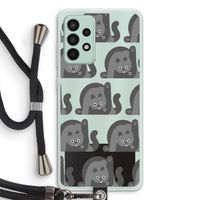 Cats: Samsung Galaxy A52s 5G Transparant Hoesje met koord