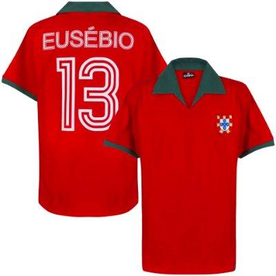 Portugal Retro Voetbalshirt 1972 + Eusébio 13