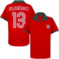 Portugal Retro Voetbalshirt 1972 + Eusébio 13