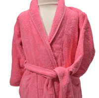 Clarysse Kimono kinderbadjas zonder capuchon Roze 110/116