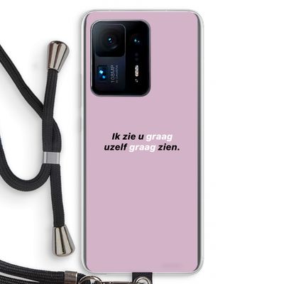 uzelf graag zien: Xiaomi Mi Mix 4 Transparant Hoesje met koord