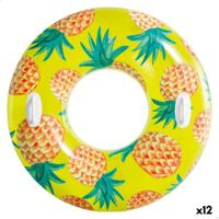 Opblaasbare Drijvende Donut Intex Tropical Fruits Ø 107 cm (12 Stuks)