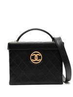 CHANEL Pre-Owned sac à main Bicoloreà fermoir loquet (1995) - Noir