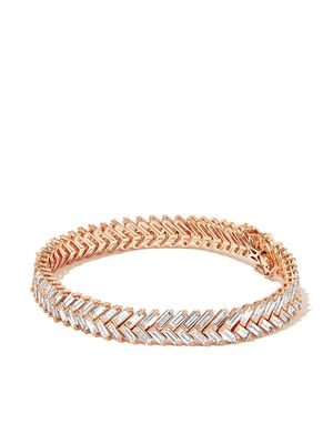 Anita Ko bracelet Zipper en or rose 18ct pavé de diamants