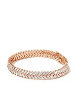 Anita Ko bracelet Zipper en or rose 18ct pavé de diamants - thumbnail