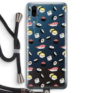 Sushi time: Huawei P20 Transparant Hoesje met koord